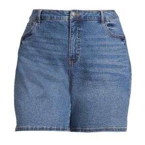 Women's Plus Size Bermuda Denim Short, 7" Inseam